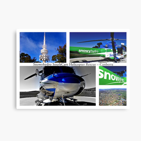 Snowyhydro SouthCare Helicopter Rescue ~ Canberra Metal Print