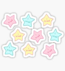 Spoonie Achievement: "i tried" stars Sticker