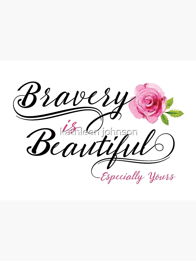 Bravery Quotes Glass Block, Inspirational Gifts for Cancer Patients, S –  Unique Prints