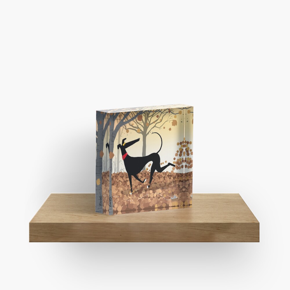 Autumn Hound Acrylic Block
