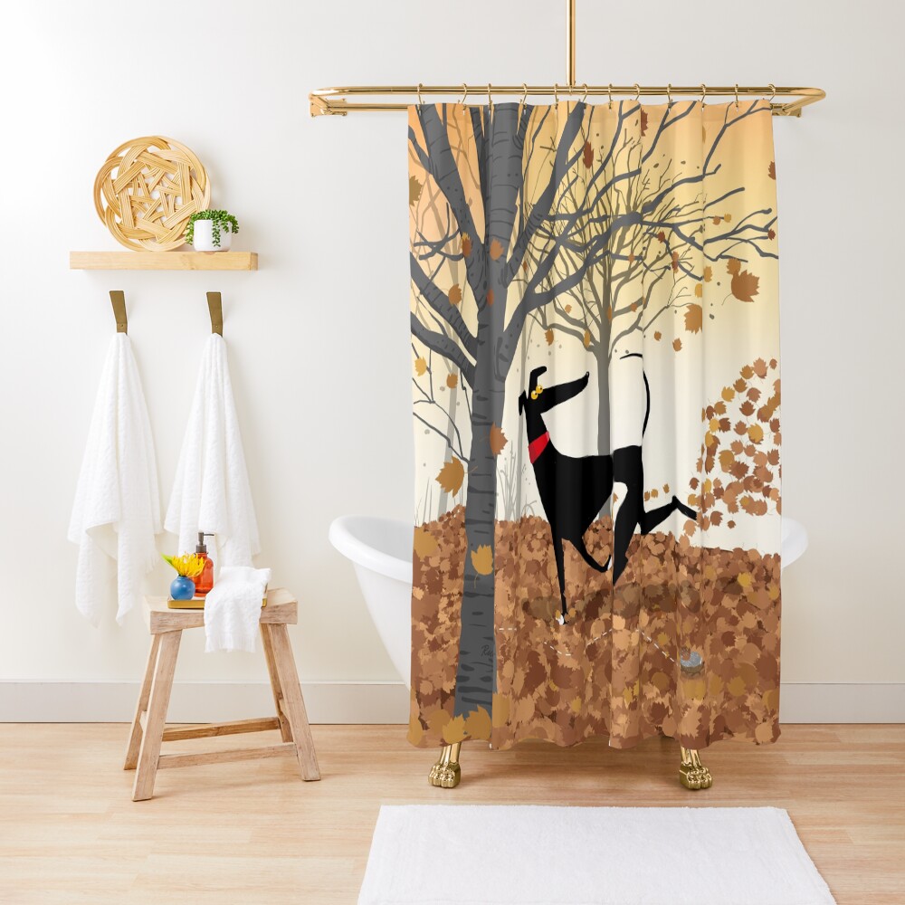 Autumn Hound Shower Curtain