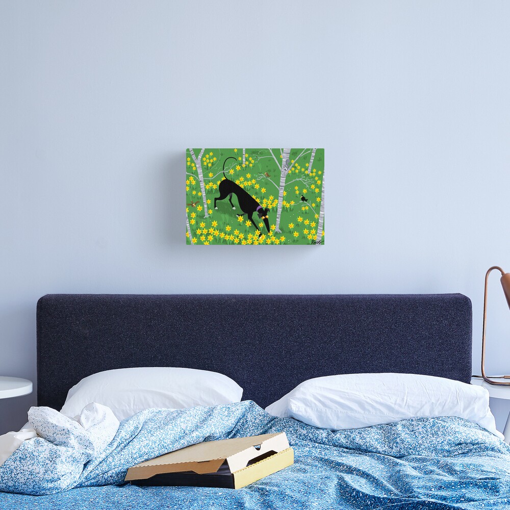Daffodil Hound Canvas Print