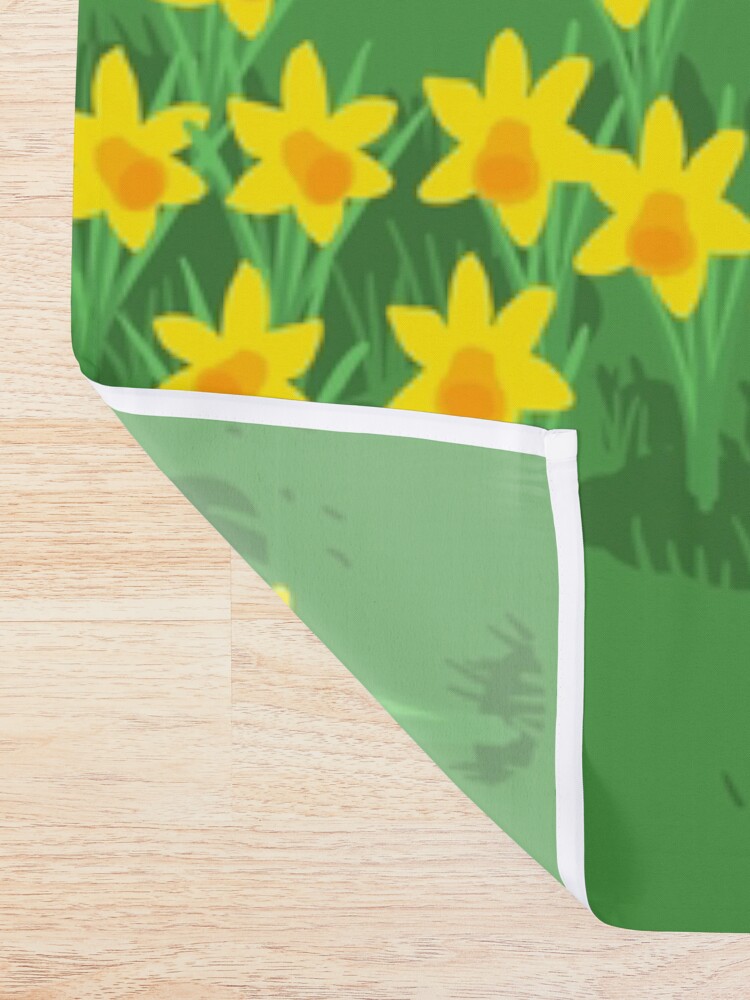 Alternate view of Daffodil Hound Shower Curtain