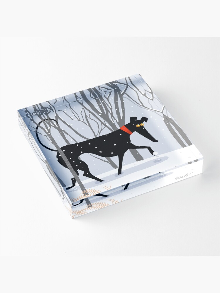Thumbnail 3 of 5, Acrylic Block, Winter Hound designed and sold by RichSkipworth.