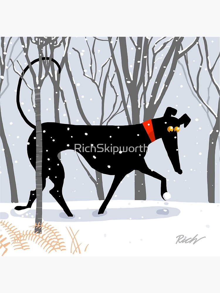Thumbnail 5 of 5, Acrylic Block, Winter Hound designed and sold by RichSkipworth.