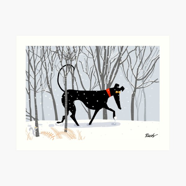 Winter Hound Art Print