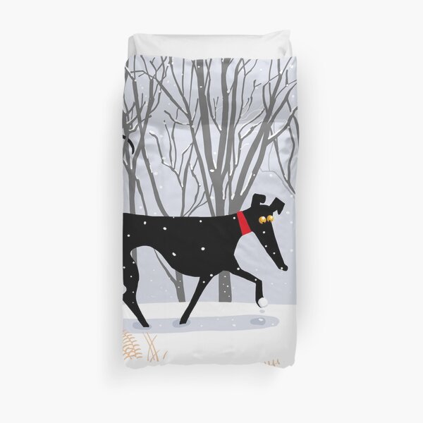 Winter Hound Duvet Cover