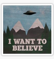 X-Files Twin Peaks mashup Sticker
