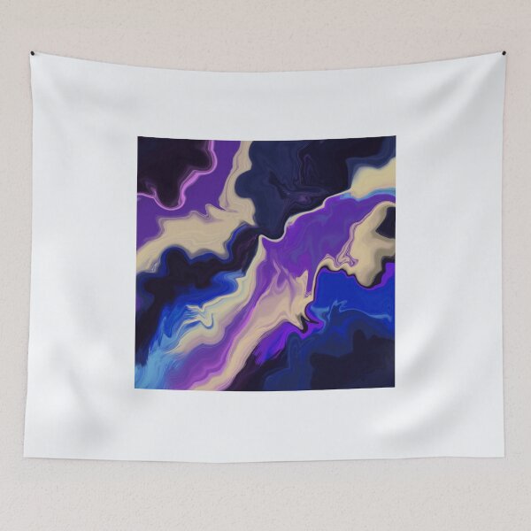 Item preview, Blue Acrylic Pouring galaxy designed and sold by Lynnrts.