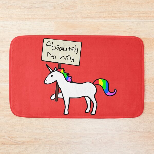 Item preview, Absolutely No Way (Unicorn) designed and sold by jezkemp.