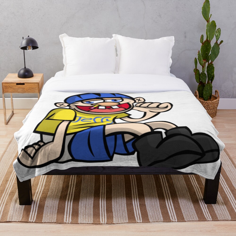 "SML Jeffy" Throw Blanket for Sale by Crazycrazydan Redbubble