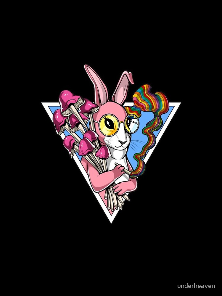 Thumbnail 4 of 4, iPhone Case, Psychedelic Rabbit designed and sold by underheaven.