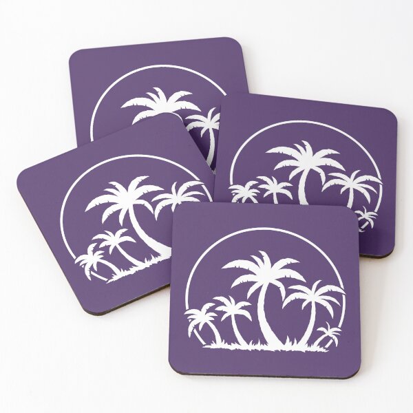 Item preview, Palm Trees And Sunset in White designed and sold by fizzgig.