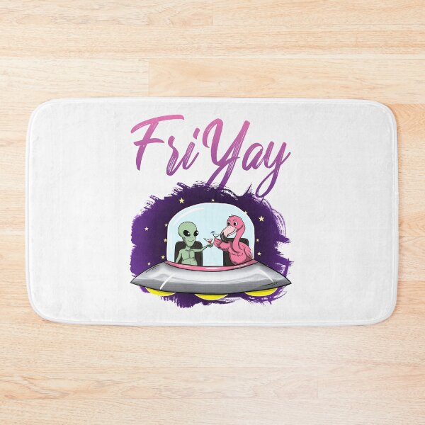 Item preview, Friyay Alien Flamingo Drinking in Space designed and sold by frankidavids.