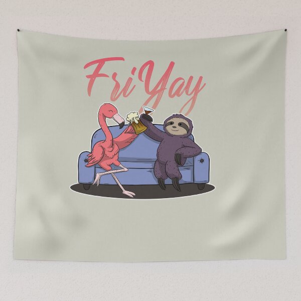 Item preview, Friyay Sloth Flamingo designed and sold by frankidavids.