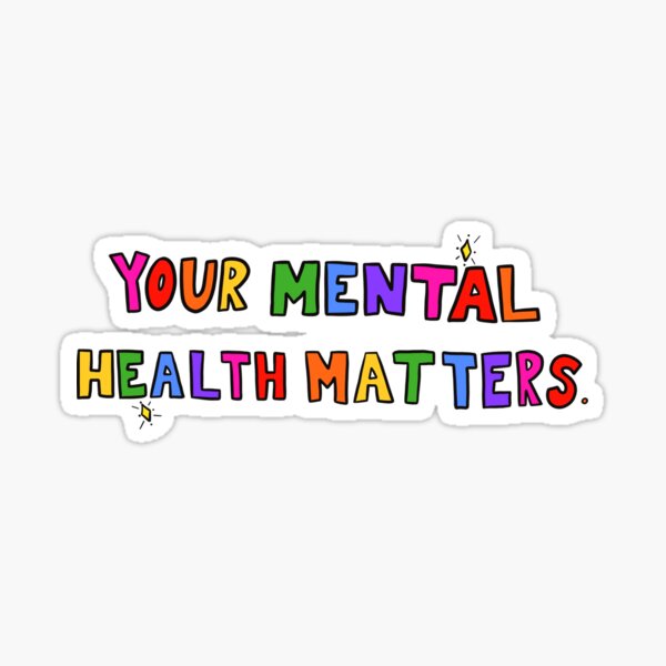 Vista previa del artículo con la obra «Tu salud mental importa», diseñado y vendido por crystaldraws.