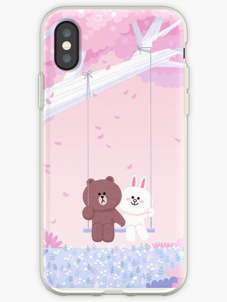 Cute Brown And Cony Swing Iphone Case By Tommytbird