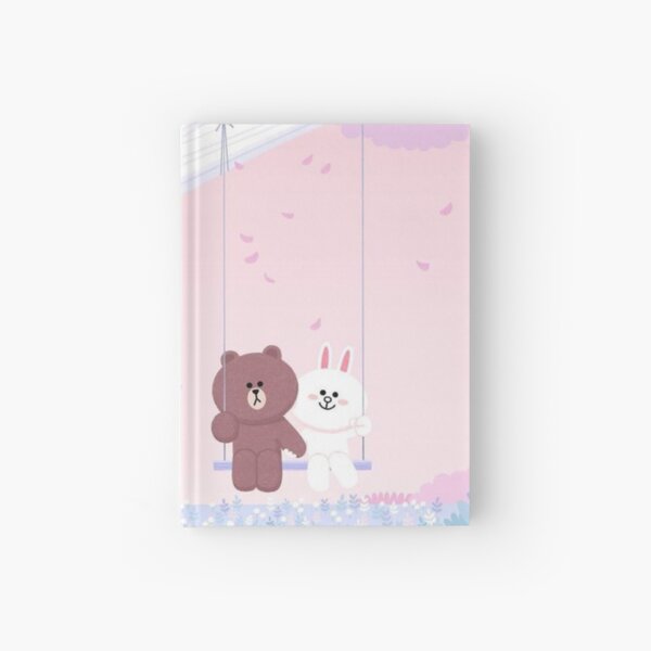 Cute Brown and Cony swing Hardcover Journal