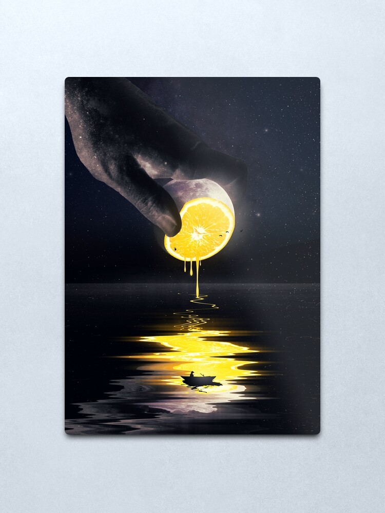 Alternate view of Le Moon Metal Print