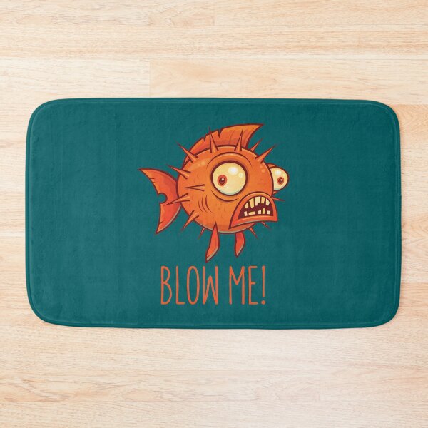 Item preview, Porcupine Blowfish Cartoon - Blow Me designed and sold by fizzgig.