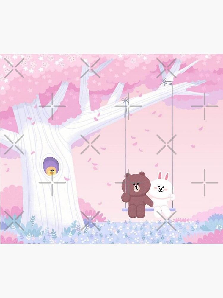 Cute Brown and Cony swing by tommytbird