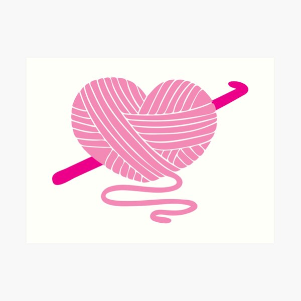 Crochet Love Art Print