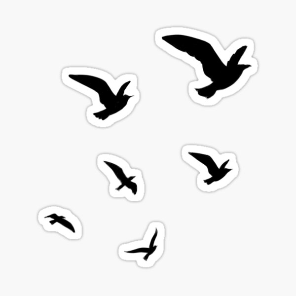 Bird cluster Sticker