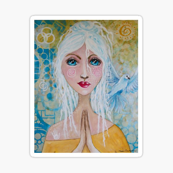 Whimsical Girl Healing Boho Hippy Inspirational Gypsy Magic Sticker
