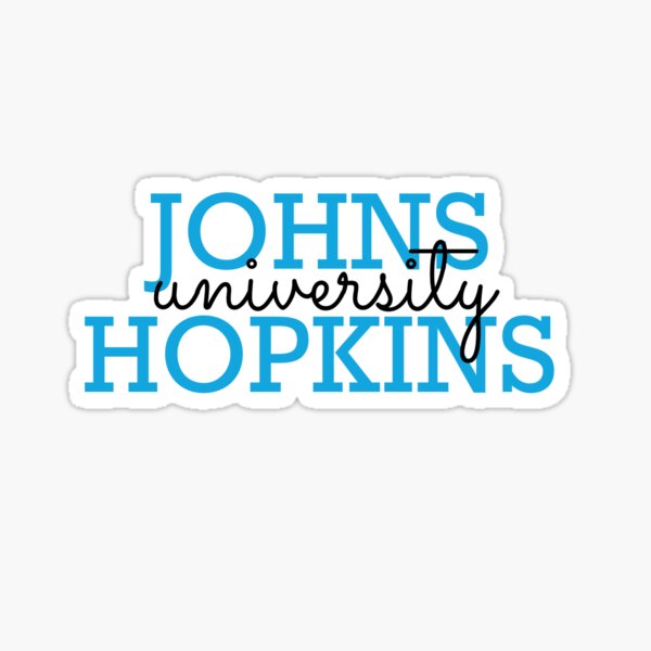 "Johns Hopkins Sticker" Sticker for Sale by hbothwell Redbubble