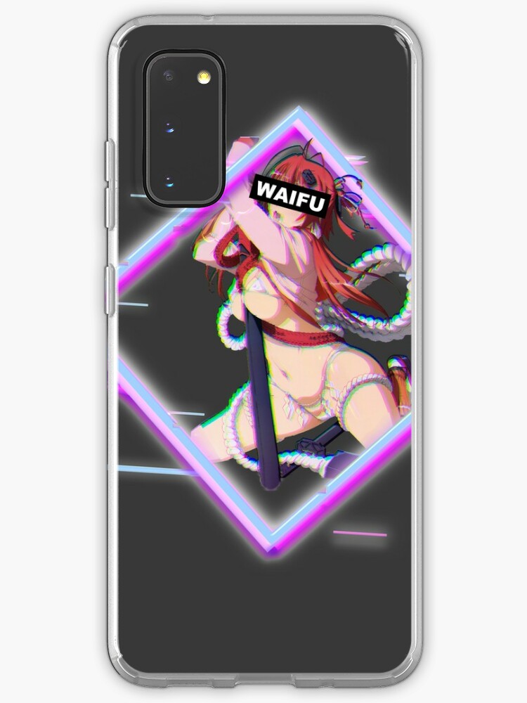 Anime Girl Waifu Glitch Case Skin For Samsung Galaxy By Eugen Redbubble