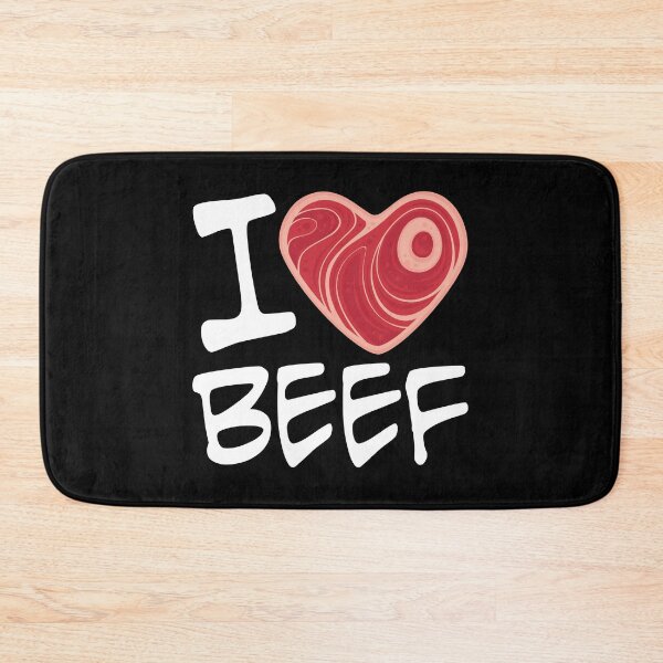 Item preview, I Love Beef - White Text Version designed and sold by fizzgig.