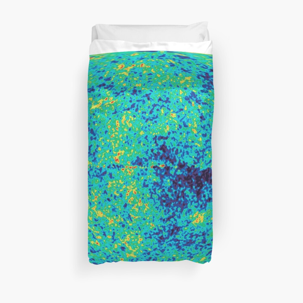 Cosmic microwave background. First detailed "baby picture" of the universe Duvet Cover