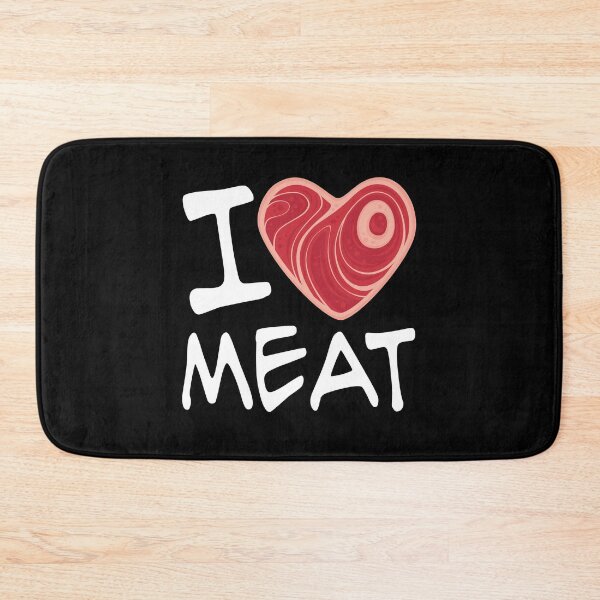 Item preview, I Love Meat - White Text Version designed and sold by fizzgig.