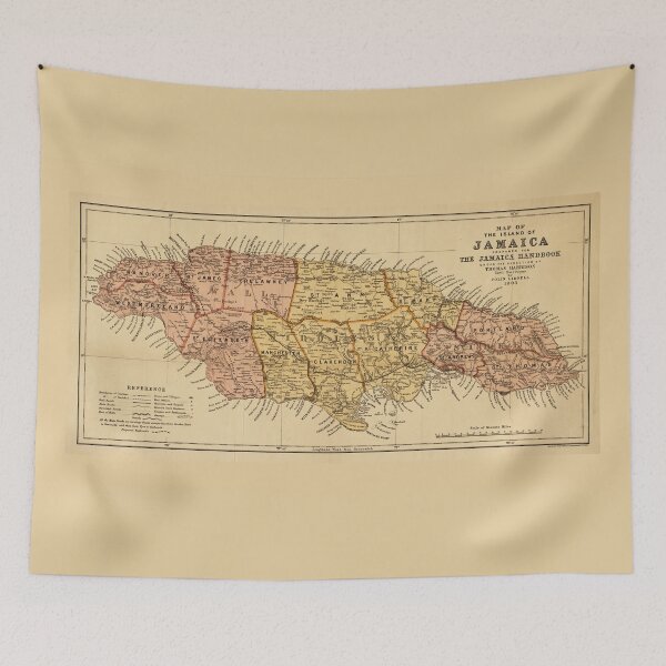 Item preview, Map of the island of Jamaica (1893) designed and sold by allhistory.