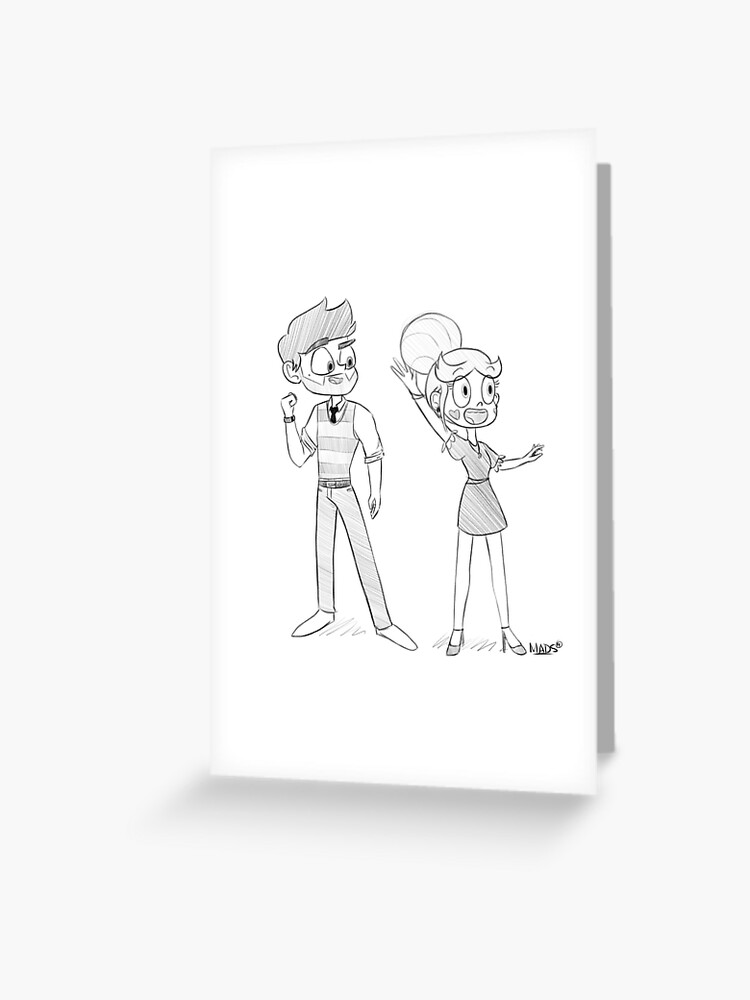 Adult!Star and Marco | Greeting Card
