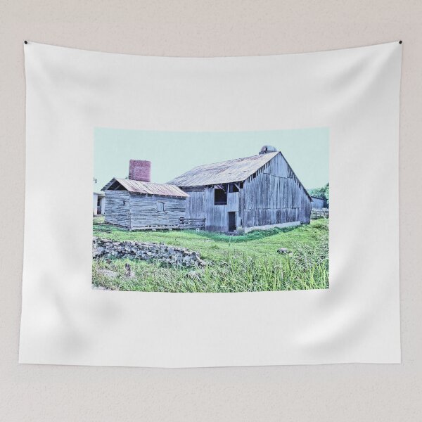 Item preview, "Nostalgic Old Barn, the Back Side  (Pastelized)"... prints and products designed and sold by Bob Hall©.