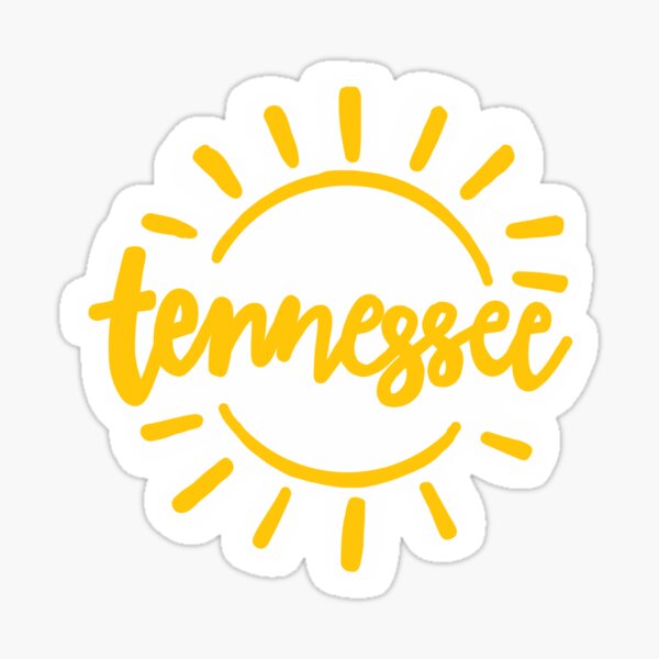 tennessee sunshine yellow aesthetic sticker Sticker