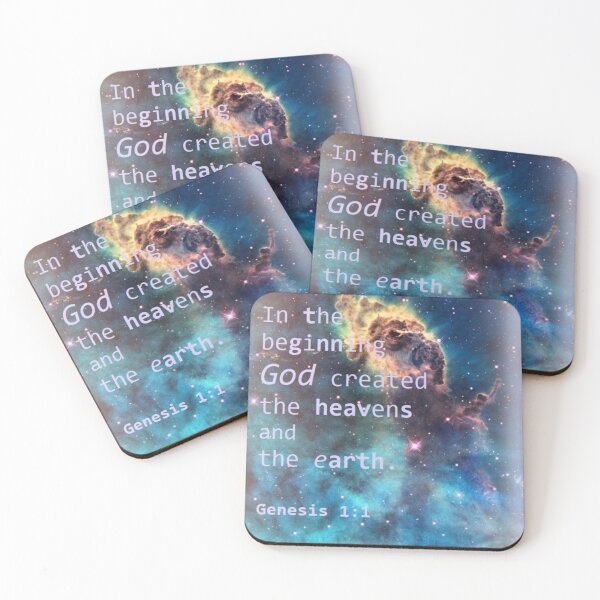 Item preview, 'Heavens and Earth' Bible Verse Art designed and sold by Little Seeds  Uk.