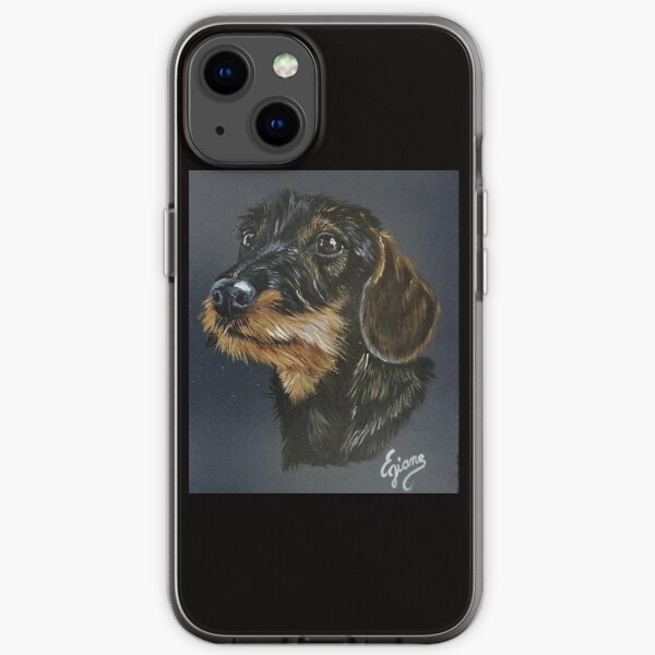 Teckel à poils durs Coque souple iPhone