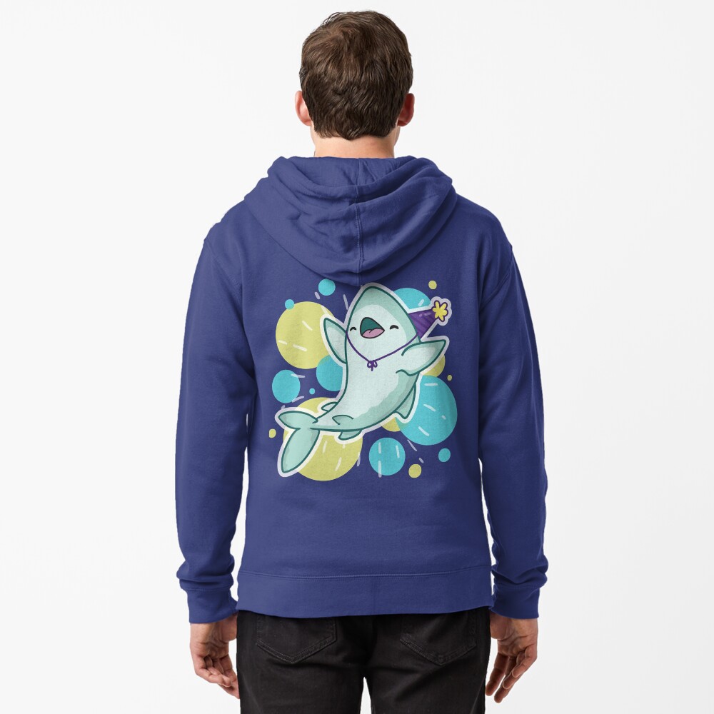 Party Shark Zipped Hoodie