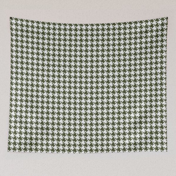 Item preview, Green tea and Cream Houndstooth designed and sold by A2Gretchen.
