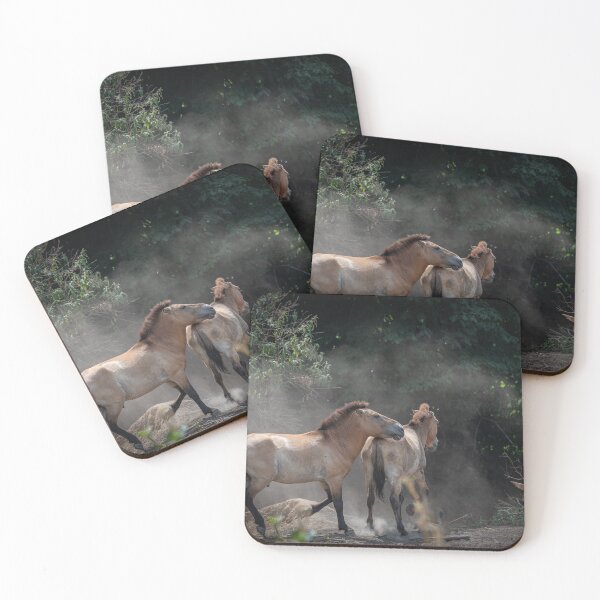 Item preview, Wild horse observes one of its kind that rolls on the sandy ground designed and sold by brambillasimone.