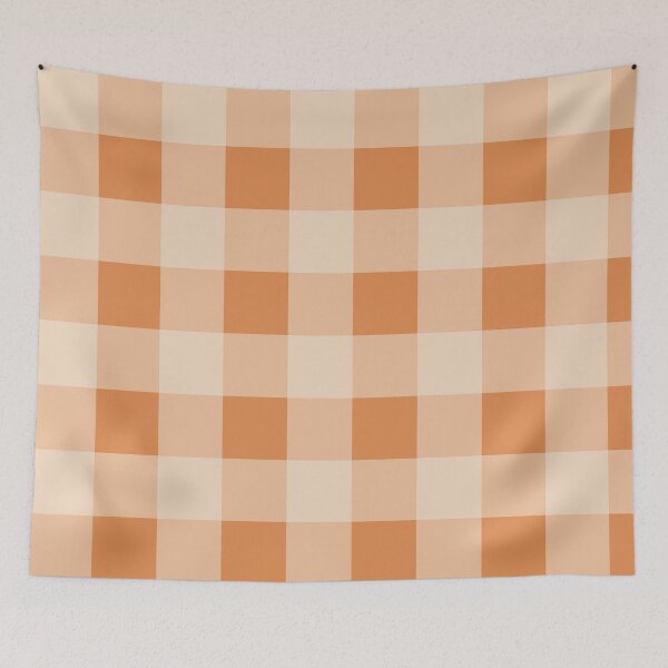 Item preview, Orange Tea Towel Buffalo Plaid designed and sold by A2Gretchen.