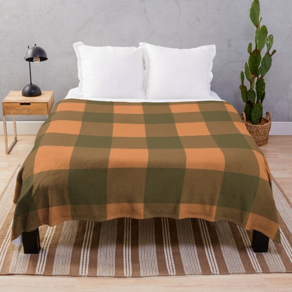 Item preview, Orange and Green Tea Towel Buffalo Plaid designed and sold by A2Gretchen.