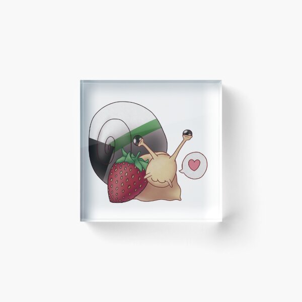 Item preview, Demiromantic Strawberry Pride Snail designed and sold by PrideSnails.