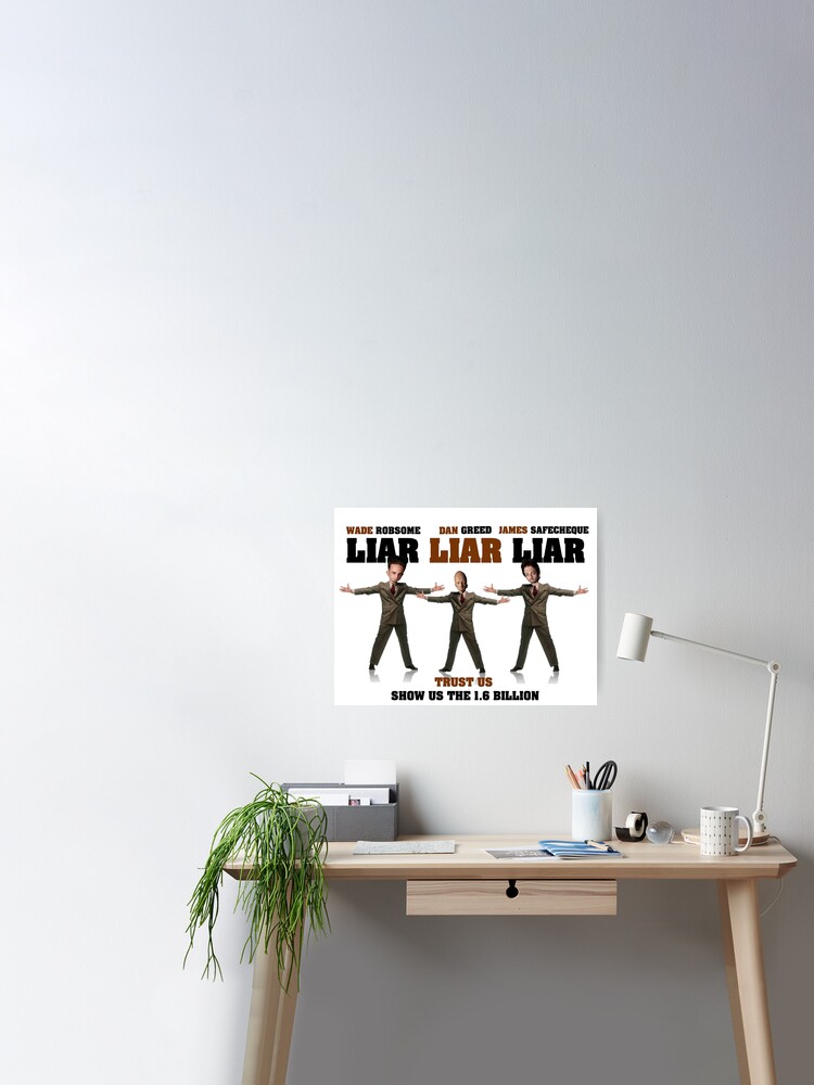 Liar Liar Liar Movie Poster Poster By Loganferret Redbubble