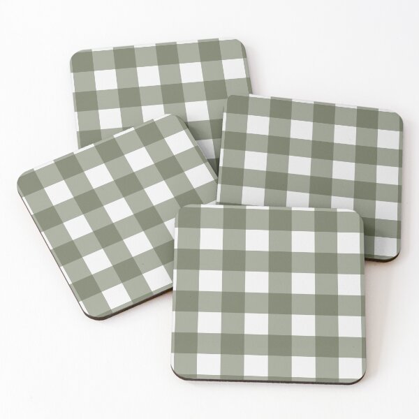 Item preview, Irish Cream Green Tea Towel Buffalo Plaid designed and sold by A2Gretchen.