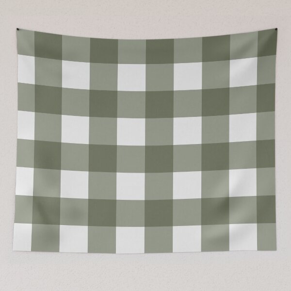 Item preview, Irish Cream Green Tea Towel Buffalo Plaid designed and sold by A2Gretchen.