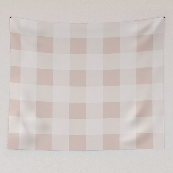 Item preview, Crean and Pink Tea Towel Buffalo Plaid designed and sold by A2Gretchen.