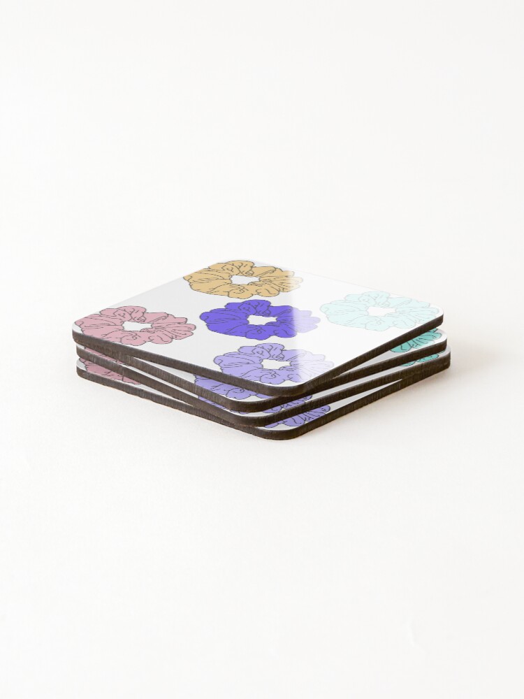 Thumbnail 4 of 5, Coasters (Set of 4), Scrunchie pack designed and sold by InfiniteSticker.